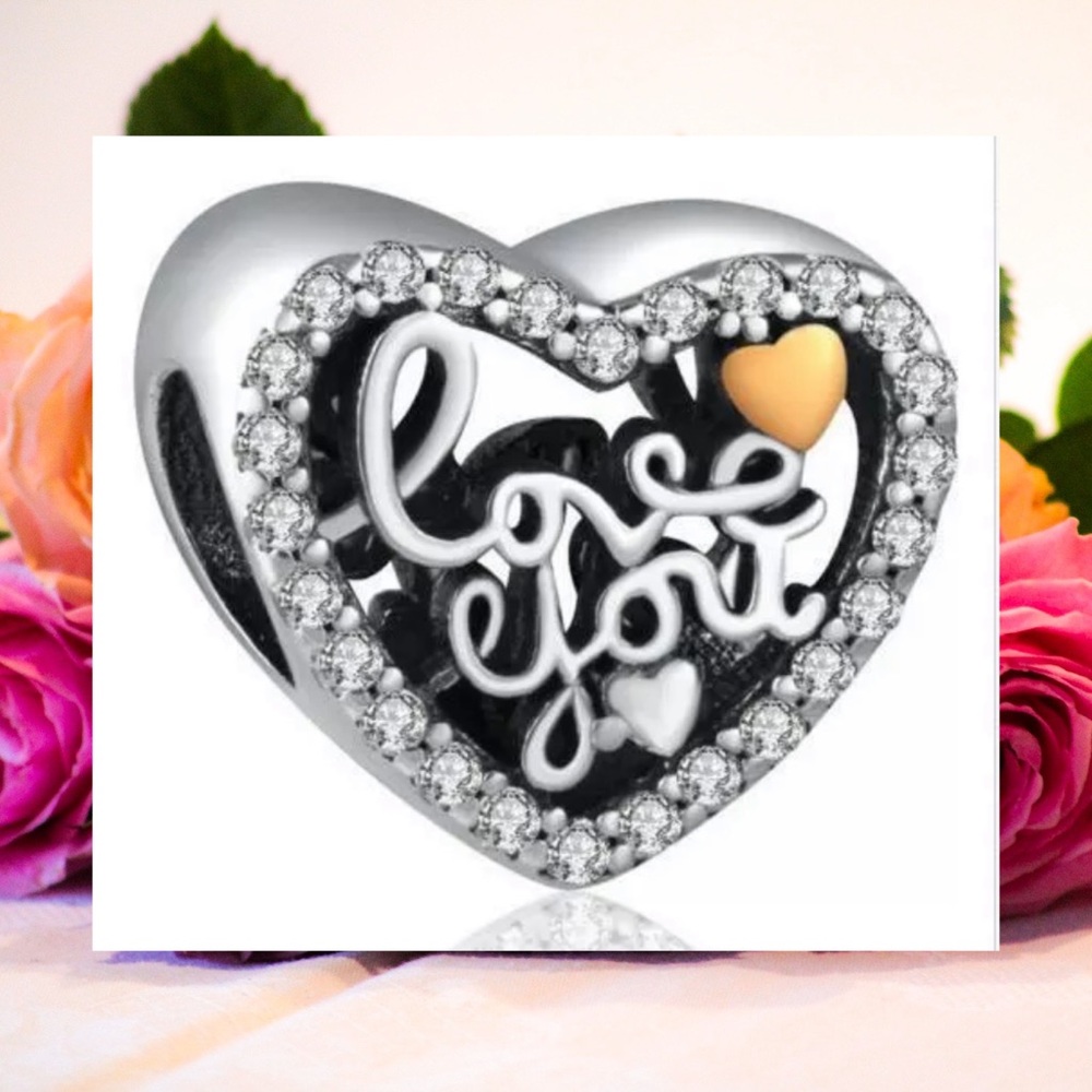 Heart Love You Spacer Bead